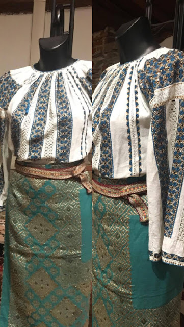 Costumul Zamfirei în expoziția ”România Centenară”