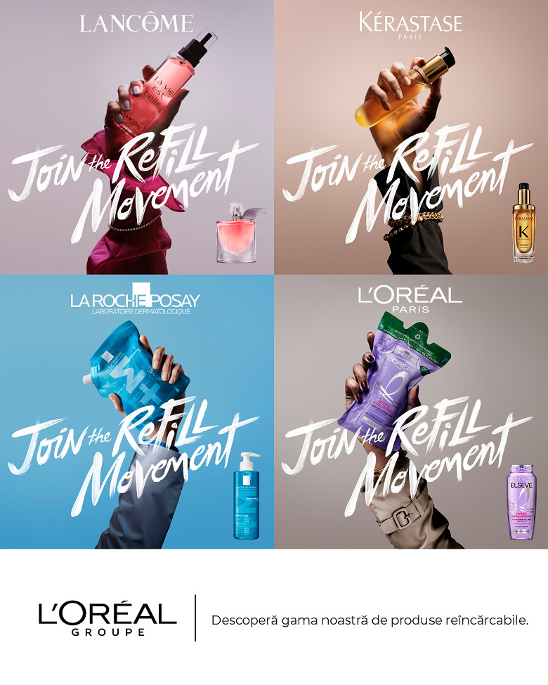 L’Oréal Groupe lansează cea de-a treia și cea mai amplă ediție a campaniei globale #JoinTheRefillMovement